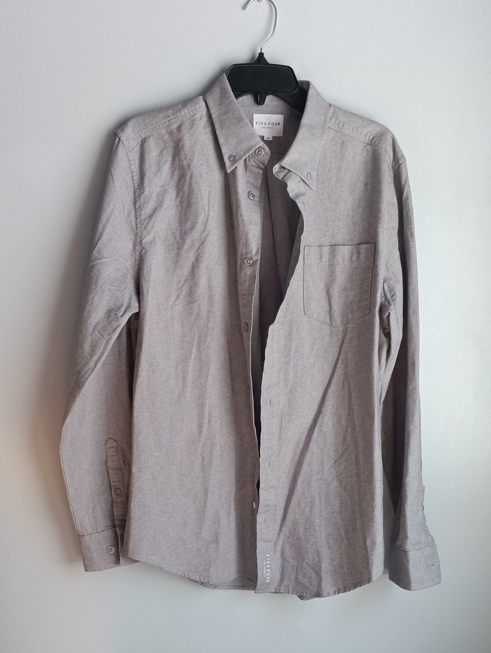 Five Four Men's Button-Down Shirt — Light Gray